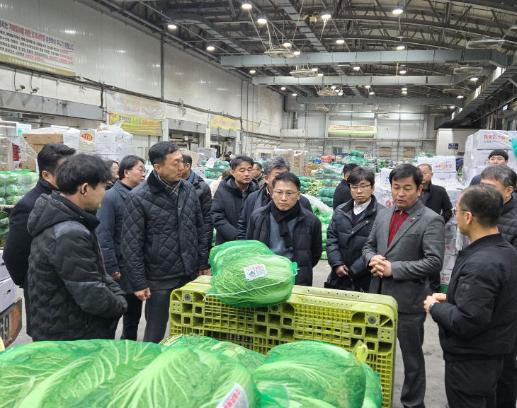 충남세종농협 설명절전 농산물 경매현장방문1