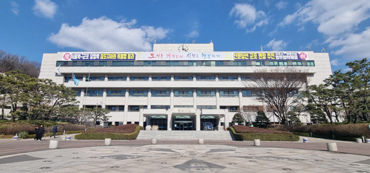 군포시청 전경. (2026)