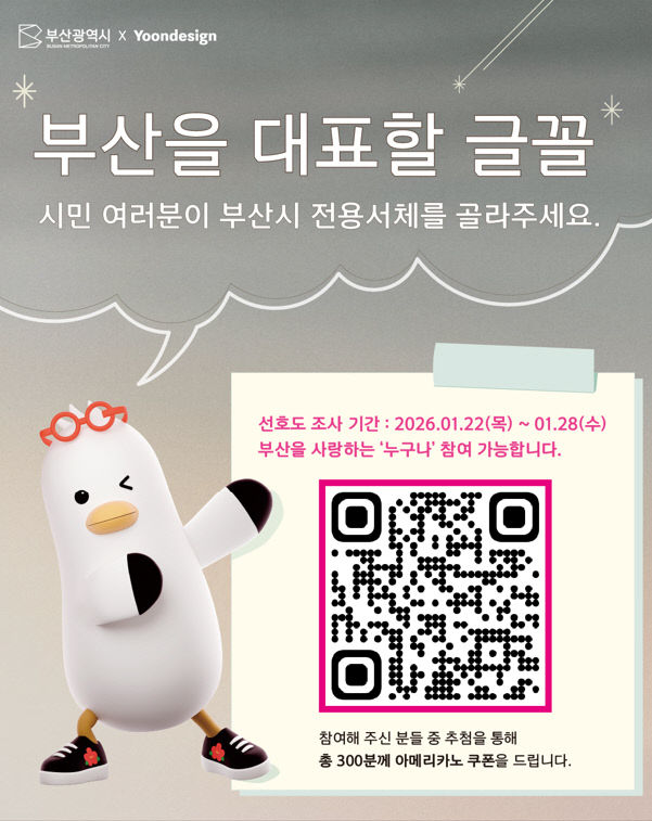 선호도 조사 홍보이미지.부산시 제공