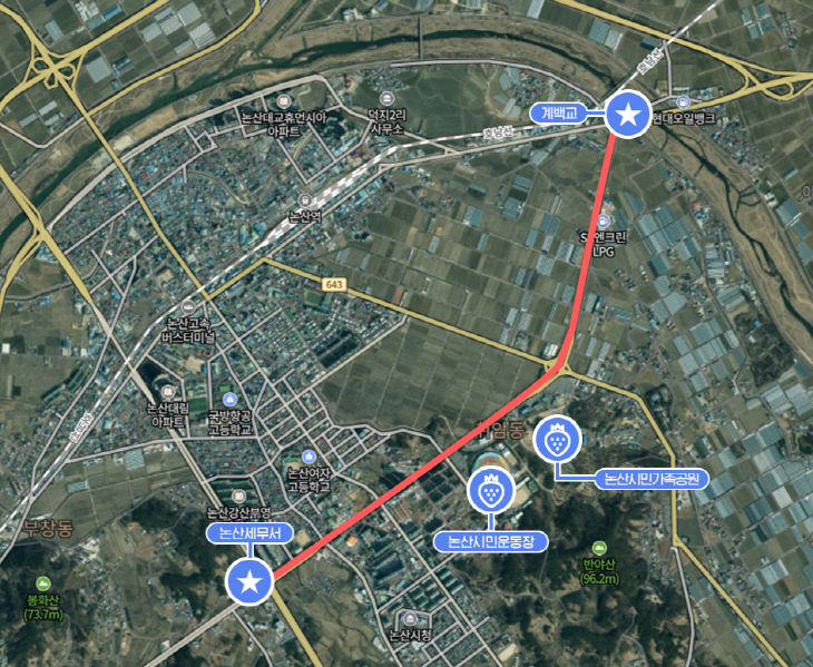 명예도로명주소부여 구간