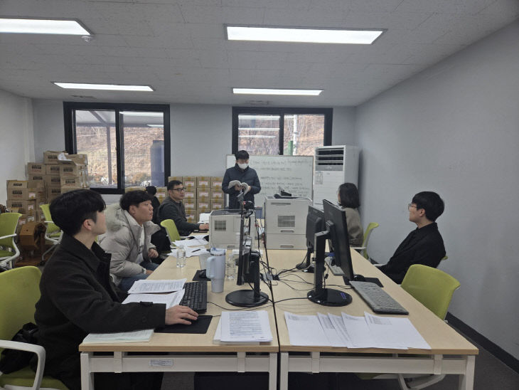 보도 2) 합동 작업하는 모습