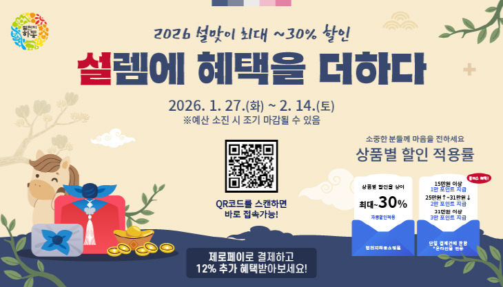 1.별천지하동 농특산물 설 맞이 행사