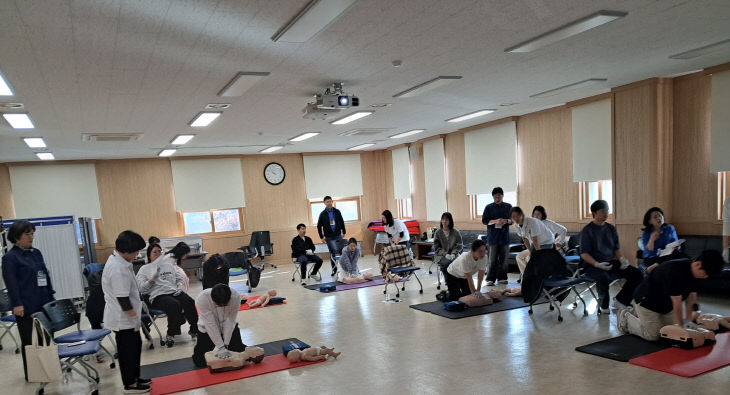 보건소 심폐소생술 교육 사진