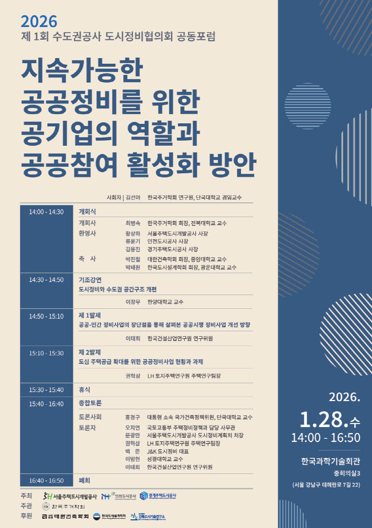 GH, 도시정비 활성화 ‘SH·iH’ 와 맞손