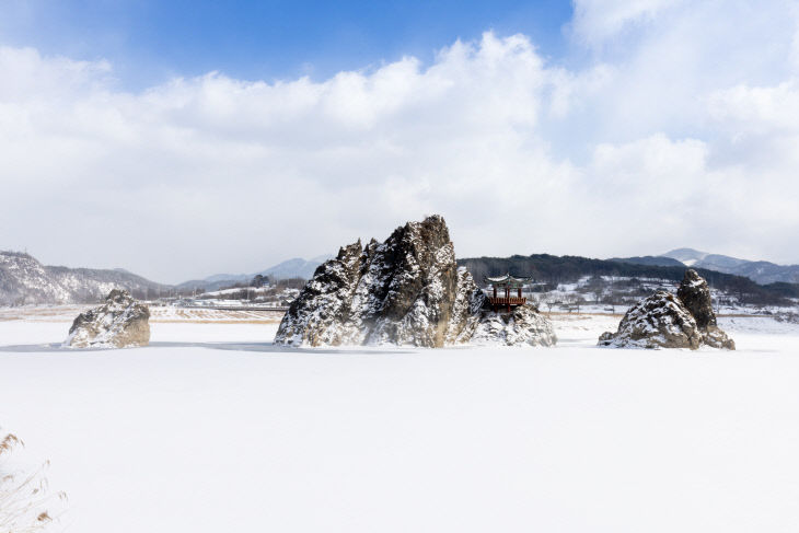 보도 1) 도담삼봉 겨울