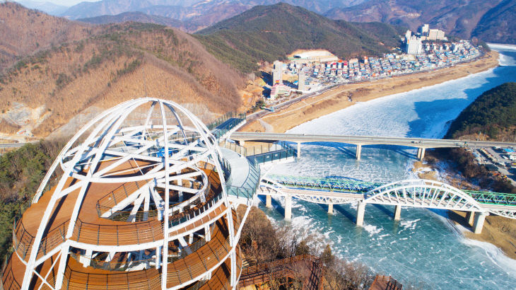 보도 1) 만천하스카이워크 겨울