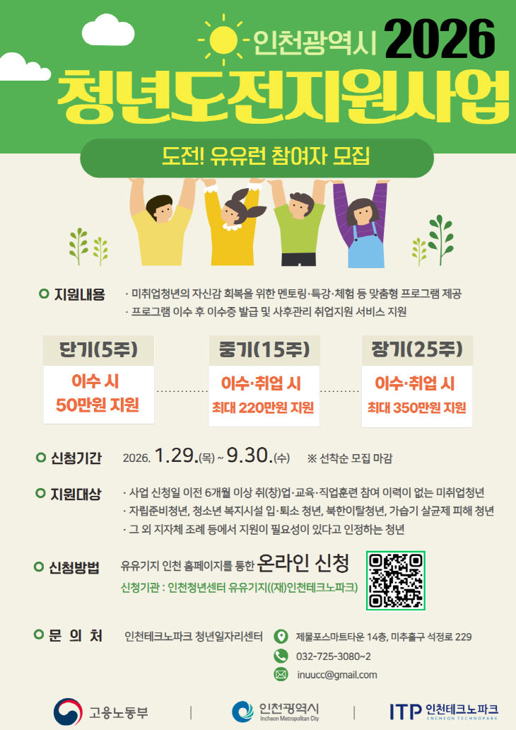 ‘2026년 청년도전지원사업’ 참여자 모집