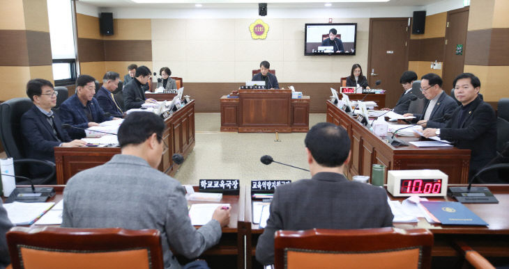 시의회 교육위, 올 교육 현안 총 35건 심의