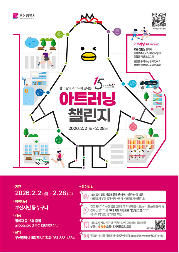 아트러닝 챌린지 홍보물.부산시 제공