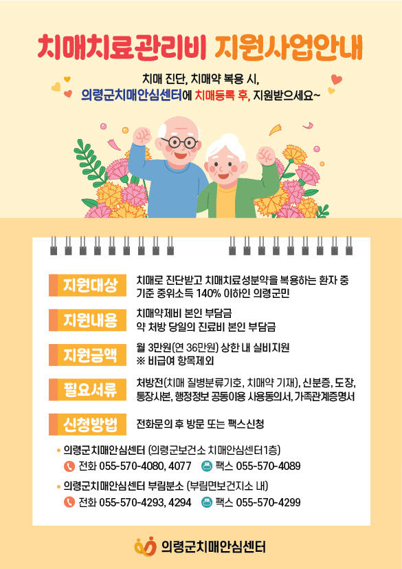 치매치료관리비 지원사업