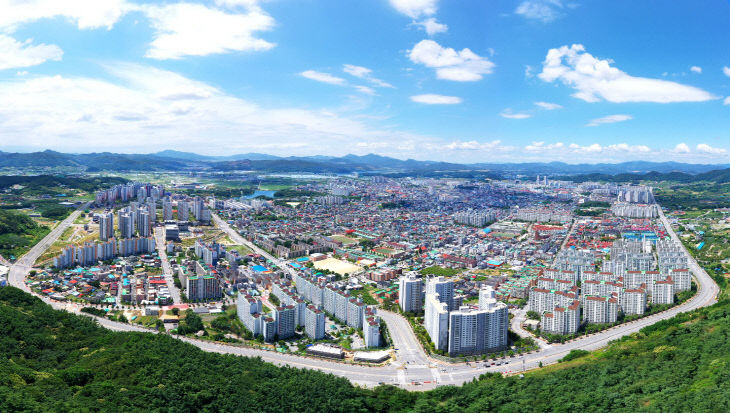 충주시가지 전경