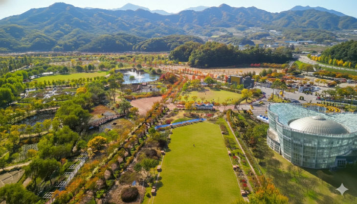 거창 창포원 전경