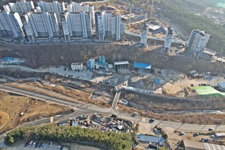 레미콘 공장 전경