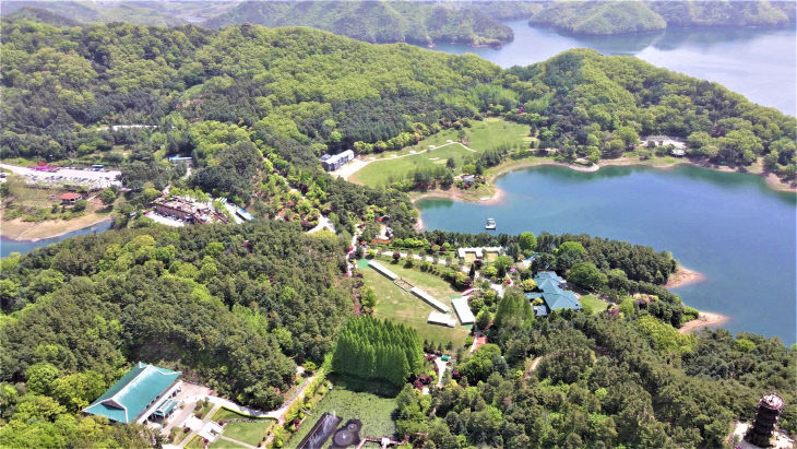 청남대 항공사진