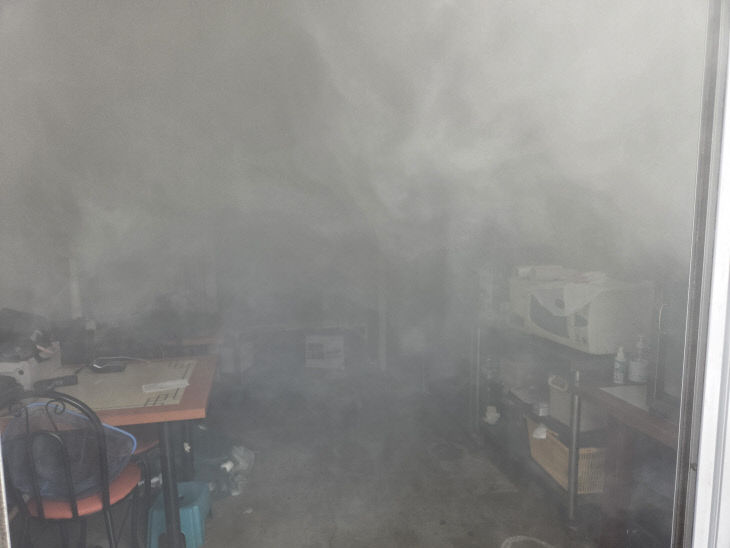 설 명절 대비 전통시장 점검 중 점포 화재 신속 진화