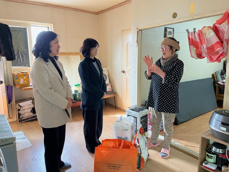 웅진동 취약계층 안부