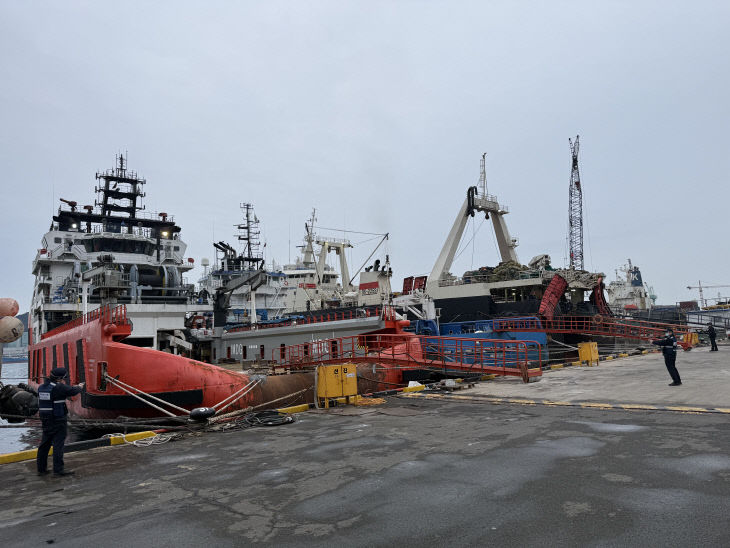[260211 보도사진] 선박을 대상으로 한 모의훈련 현장
