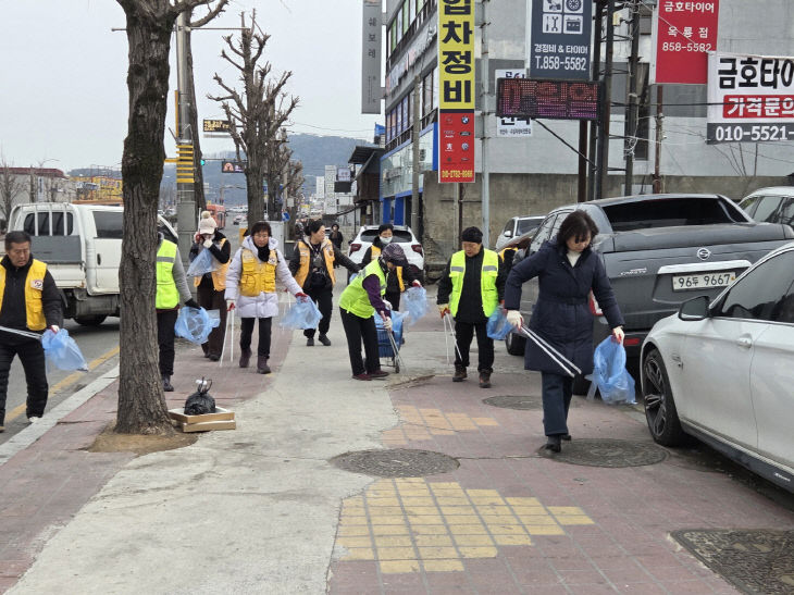 옥룡동 환경정화 사진