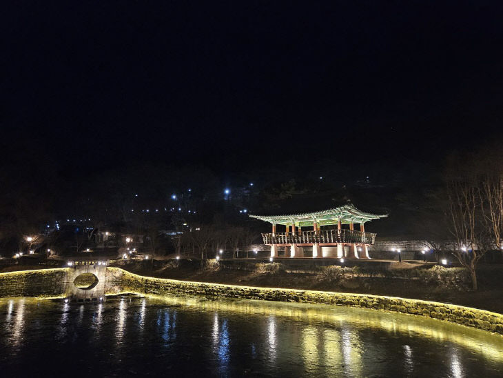 5. 우암사적공원 야간경관 시범운영 개시 1