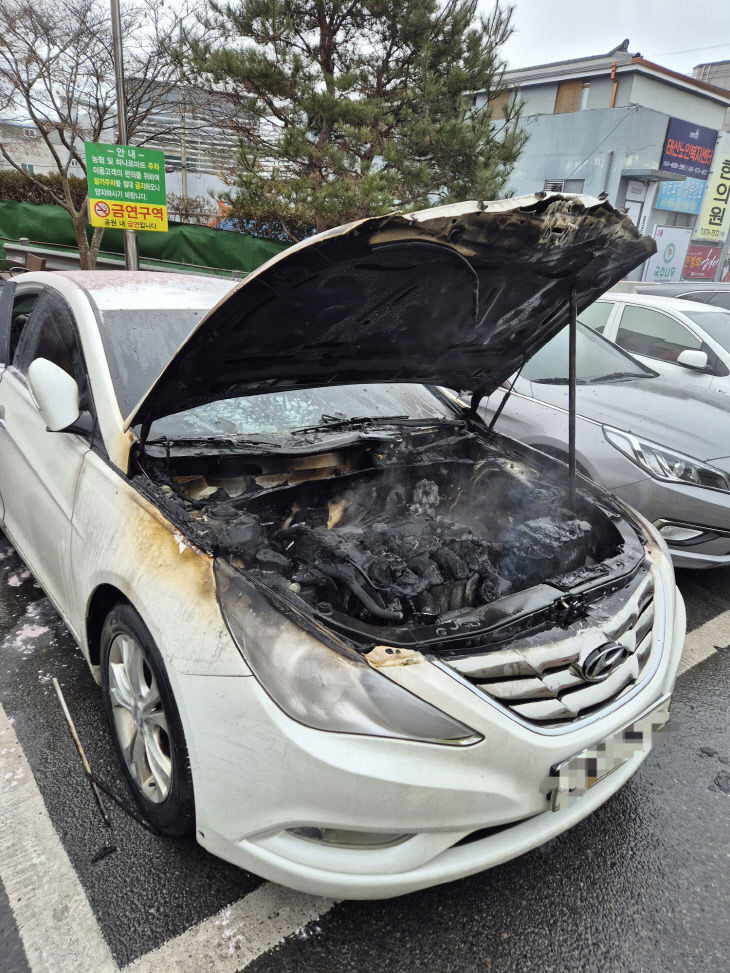 지난 2월 10일, 태안군 안면읍에서 발생한 차량화재