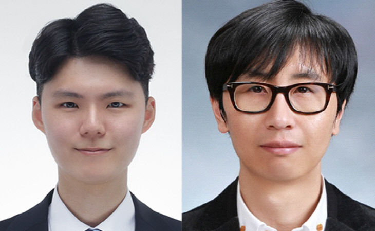 왼쪽부터 이유호 박사과정생, 전동산 교수.