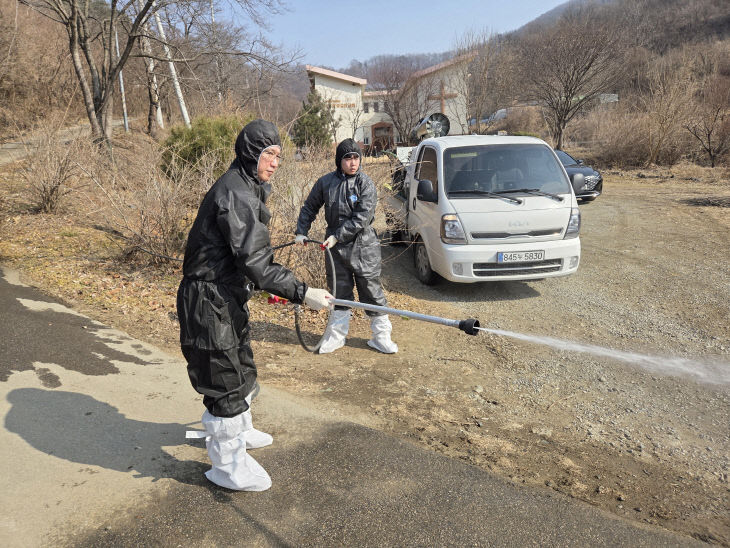 가축질병 방제단 소독지원