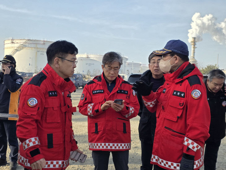 1. 21일 대산읍 대죽리 산불 진화 현장2