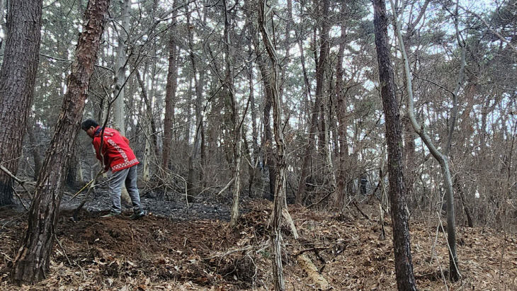 1. 21일 대산읍 대죽리 산불 진화 현장6