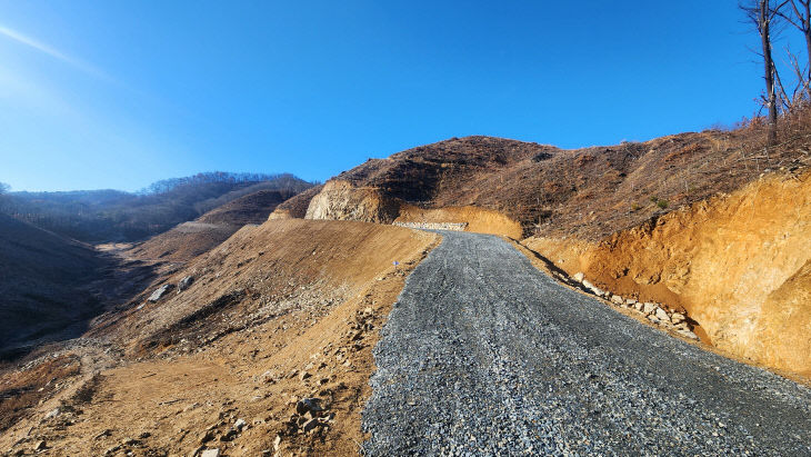 신대지구 개설 산불진화임도