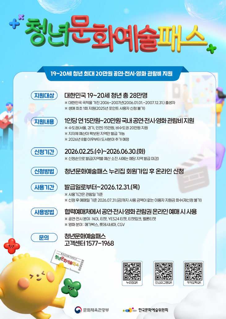 3. 청년문화예술패스 홍보물