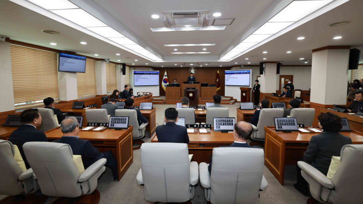 제270회 임시회 본회의장 전경