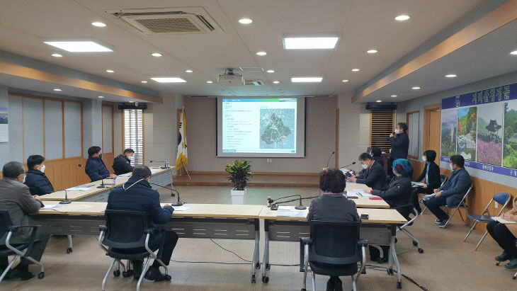 산청군관리계획 주민설명회(자료사진)