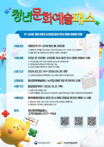 청년문화예술패스_홍보물(문화예술과)