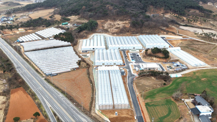 고창군 스마트팜 전경 드론사진