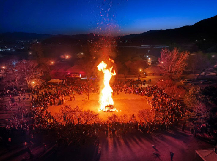 사본 -3 순천 낙안읍성 정월대보름 달집태우기