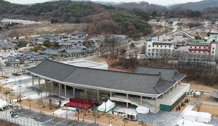 백제문화전당 외경 (드론샷) (1)