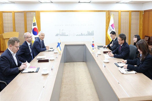 주한핀란드대사 접견.부산시 제공