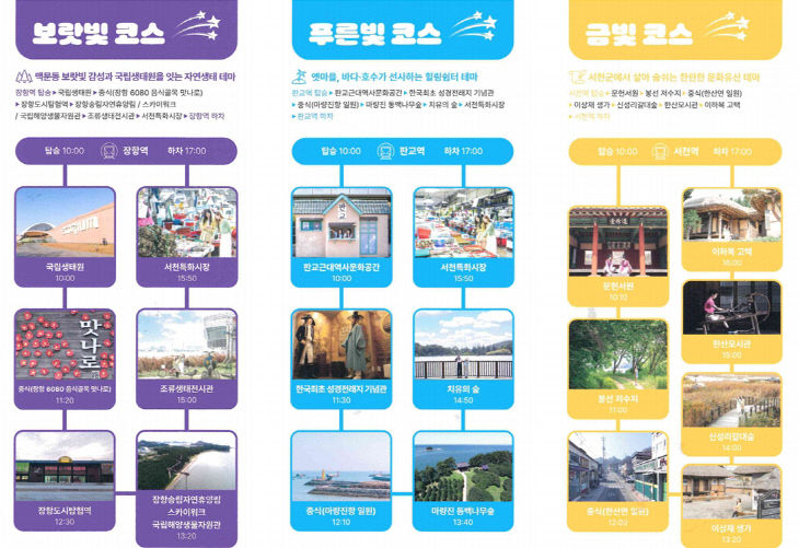 2026년 서천 시티투어 코스