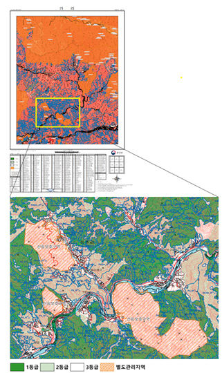 생태.자연도(안) 도엽 예시