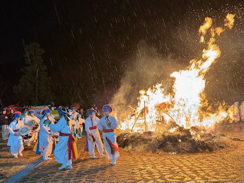 반포면 상신리 달집태우기 사진 (1)