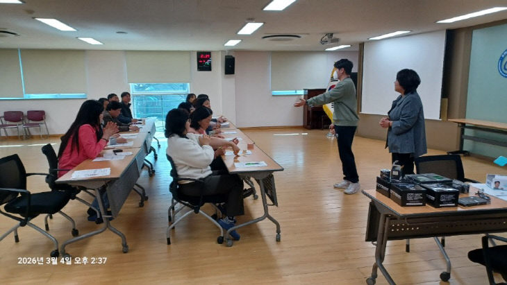 사진자료(현업업무종사자 산업안전보건교육 실시)