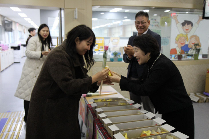 금산교육지원청, 세계여성의날 맞아 나눔 행사 실시