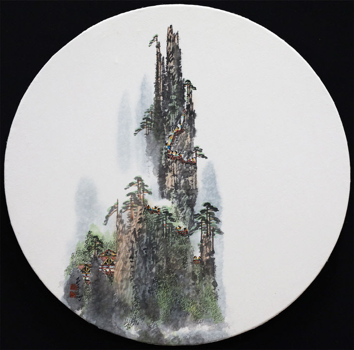 사진4. 황산소견2. 120x120cm. 선지에 수묵담채.2026