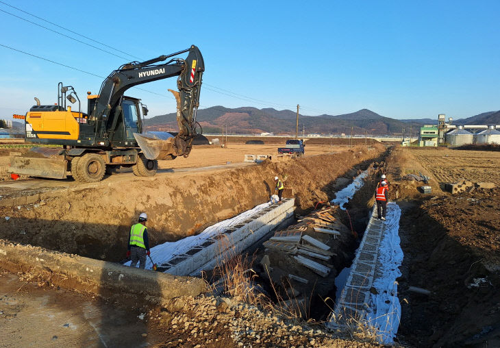 청양군 수해 하천 복구