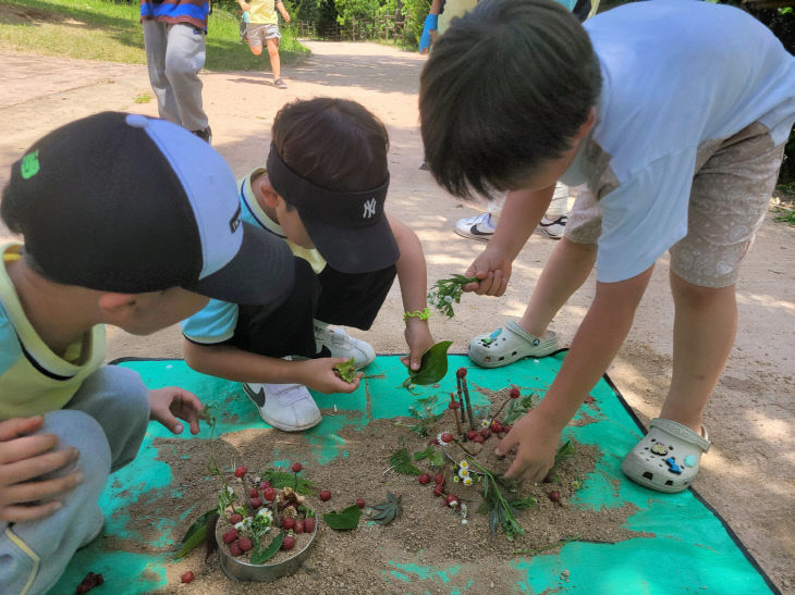 숲 체험 모습 (1)