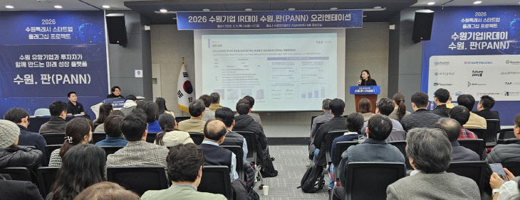 ‘2026 수원기업 아이알(IR)데이 수원.판(PANN)’