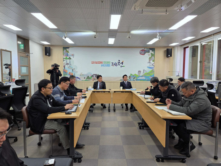 김영환 충청북도 지사 제천시 방문 기자 간담회