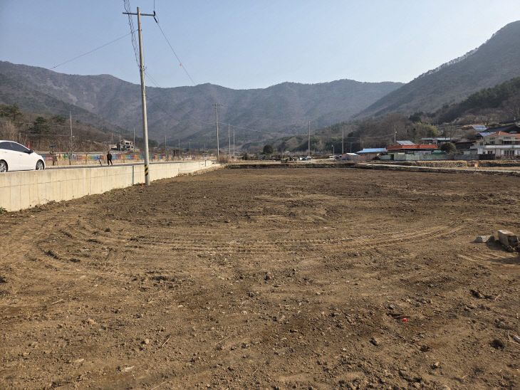 와룡저수지 파크골프장 본격 착공-현장 사진