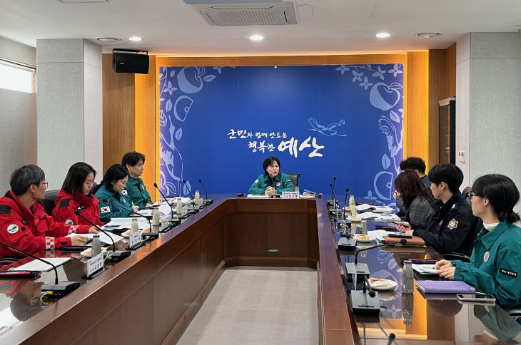 3.산림 인접 의료기관 대상 산불대피 도상훈련 모습