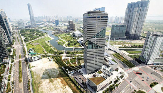 인천경제청 전경(송도 G타워)